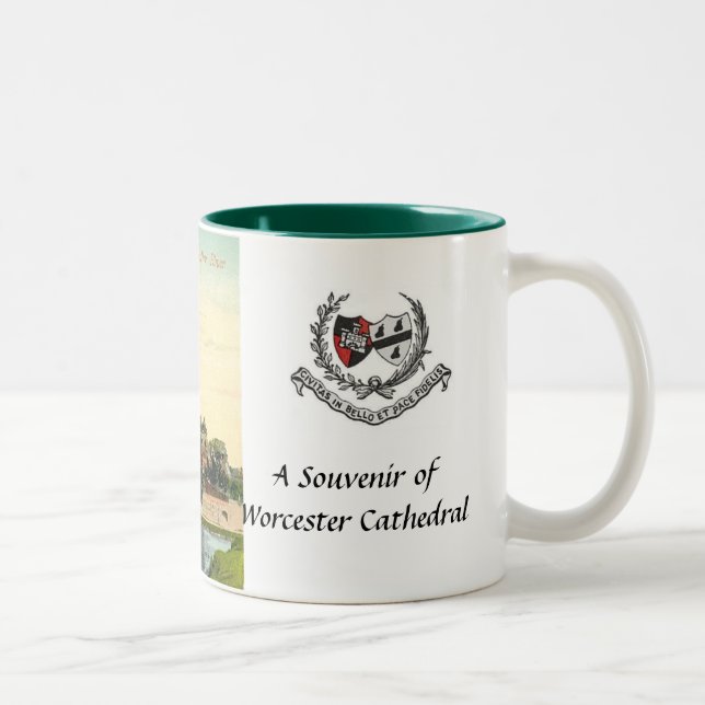 Worcester Cathedral Souvenir Tasse (Rechts)