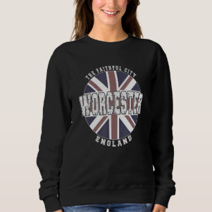 Worcester England Vintage englische Flagge Sweatshirt