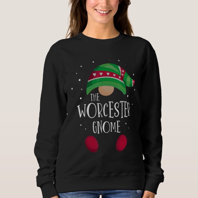 Worcester Gnome Family Matching Christmas Pajamas Sweatshirt (Vorderseite)