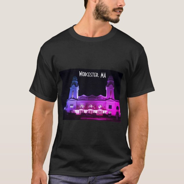 Worcester, MA Beaux Arts Architecture T-Shirt (Vorderseite)