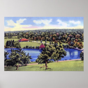 Worcester Massachusetts Green Hill Park Poster
