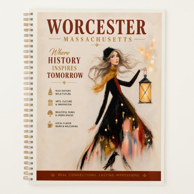 Worcester Massachusetts Inspiriert Morgen Planer (Vorderseite)