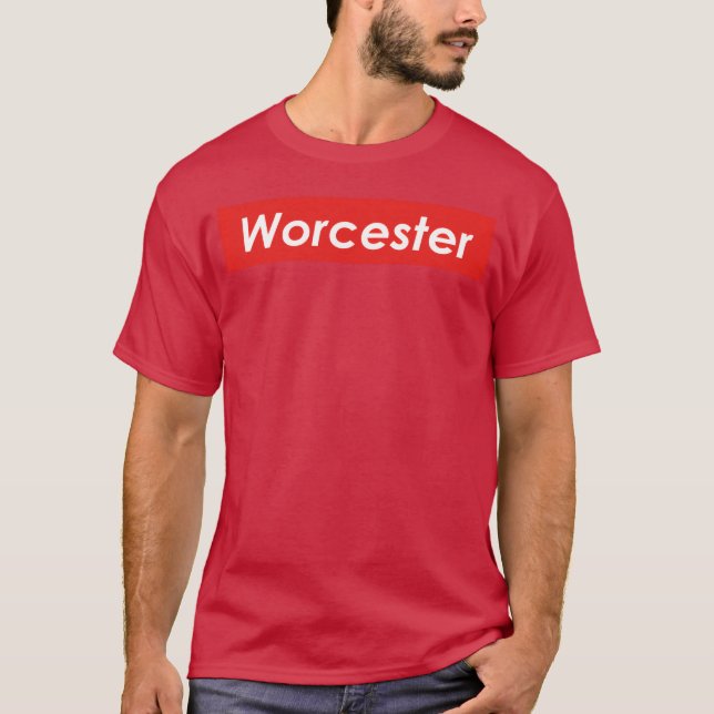 Worcester Massachusetts Retro T-Shirt (Vorderseite)