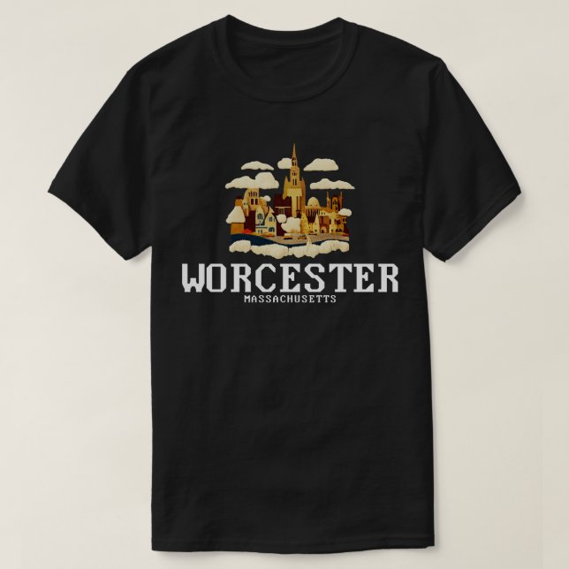Worcester Massachusetts T-Shirt (Design vorne)