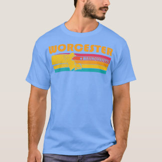Worcester Massachusetts Vintag Distressed Souveni T-Shirt