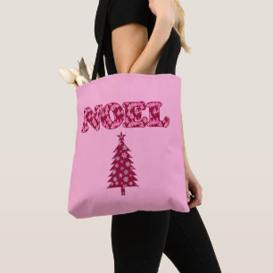 Word Art - Weihnachten Gemustert mit Bäumen in Bur