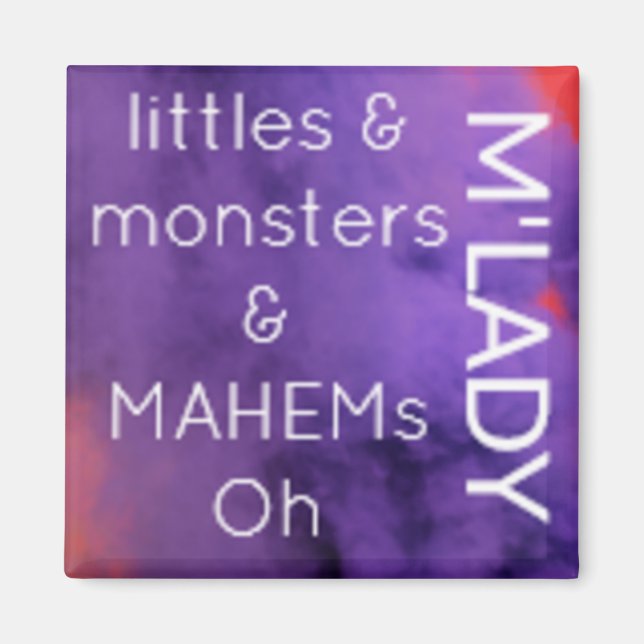 Word-Bild über Lady Gaga Magnet (Vorne)