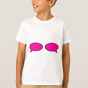 Word-Blase Links rechte Magenta Das MUSEUM Zazzle  T-Shirt
