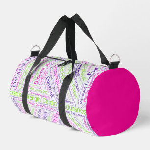 Word Cloud-Fitness, Duffle-Beutel Duffle Bag