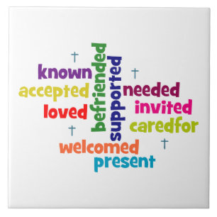 Word Cloud für besondere Anforderungen Fliese