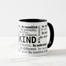 Word Cloud inspiriert Wörter Tasse