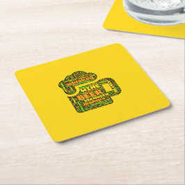 Word Cloud-Untersetzer Rechteckiger Pappuntersetzer