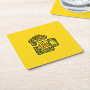 Word Cloud-Untersetzer Rechteckiger Pappuntersetzer