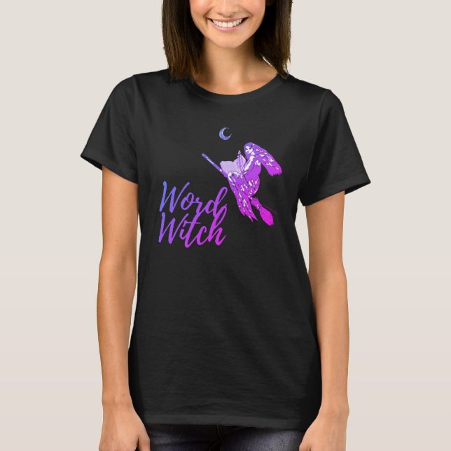 Word Hexenmeister - Design 3 (Rockin' Lila!) T-Shirt (Vorderseite)