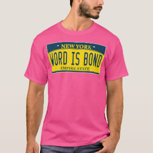 Word ist ein Bond Old School Hip Hop Rap License P T-Shirt