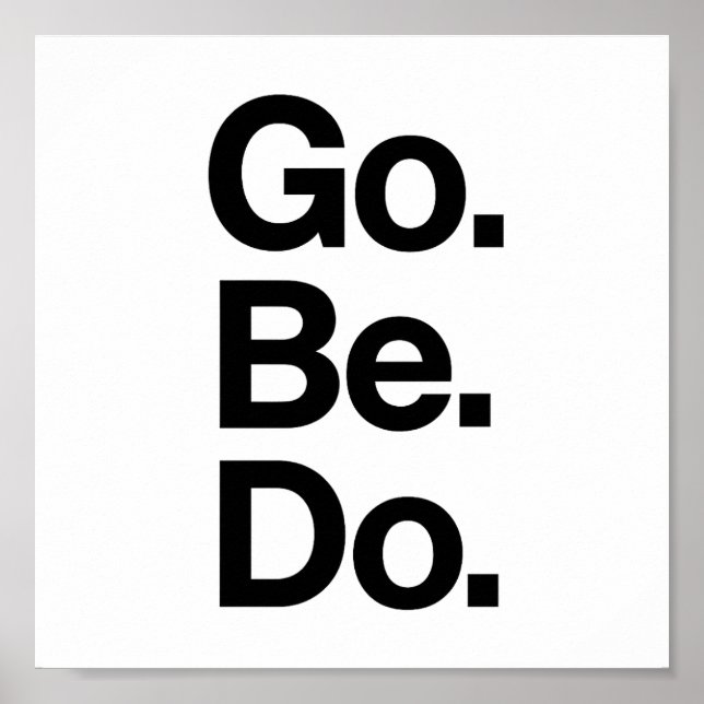 Word, Motivierend, Retro Poster (Vorne)