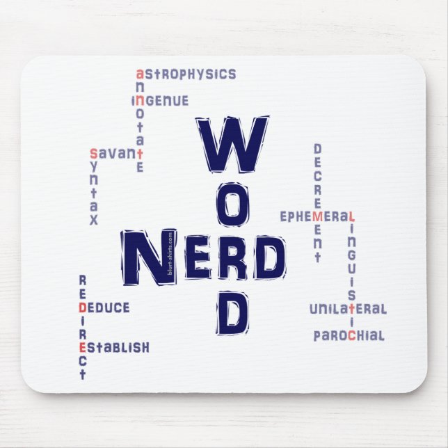 Word-Nerd Mousepad (Vorne)