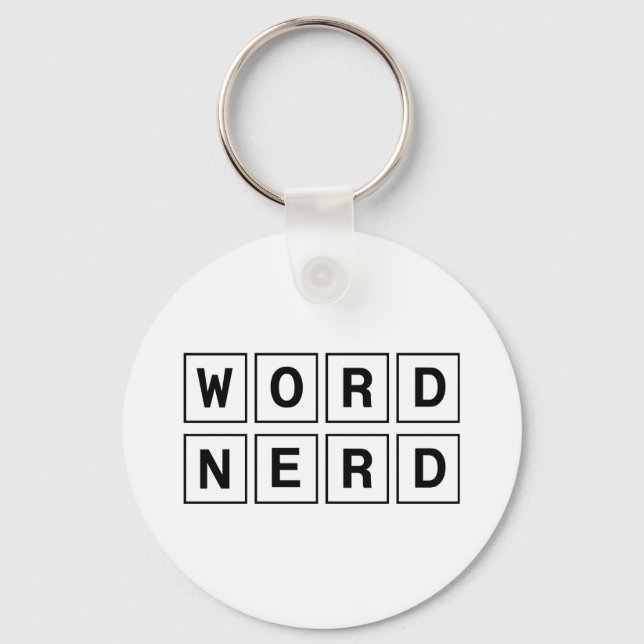 Word-Nerd Schlüsselanhänger (Vorderseite)