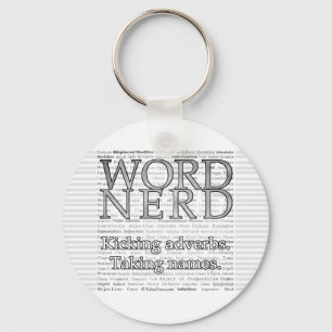 Word Nerd Schlüsselanhänger