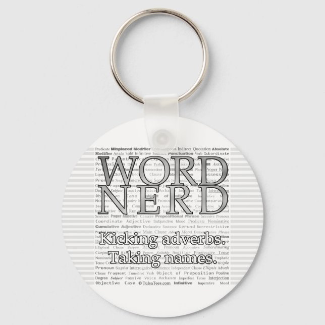 Word Nerd Schlüsselanhänger (Vorderseite)