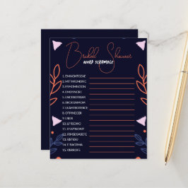 Word Scramble-Brautparty-Spiel