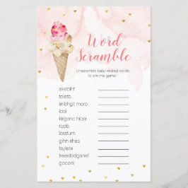 Word Scramble Game Pink Blush Ice Creme