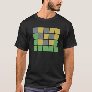 Word-Spiele mit grauen gelben Plätzen für Happ T-Shirt