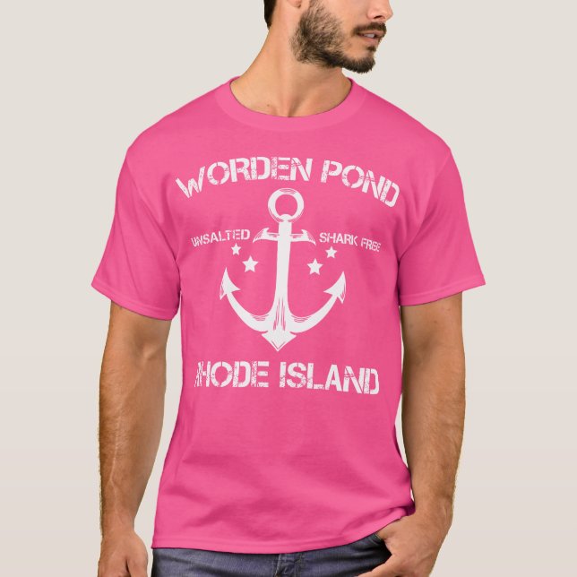Worden Pond Rhode Island Camping Sum T-Shirt (Vorderseite)
