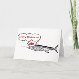 Wordfish Weihnachtskarte Feiertagskarte