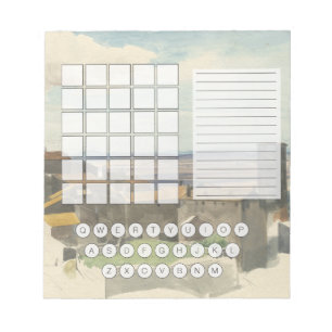 Wordle Scratch Pad Notebook - Tivoli Notizblock