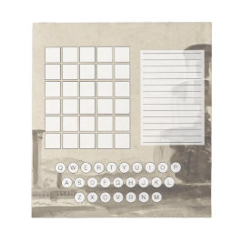 Wordle Scratch Pad Notepad Notizblock