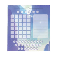 Wordle Scratch Pad Notepad - Violet