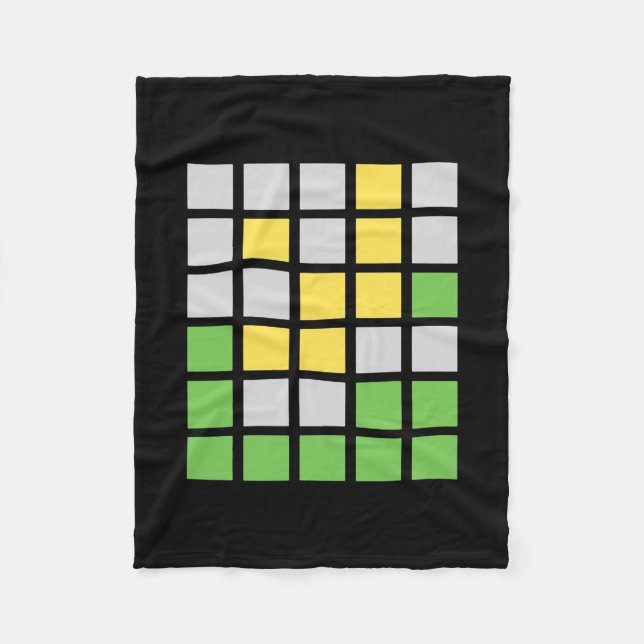 Wordle Word Game-Geschenk  Fleecedecke (Vorderseite)