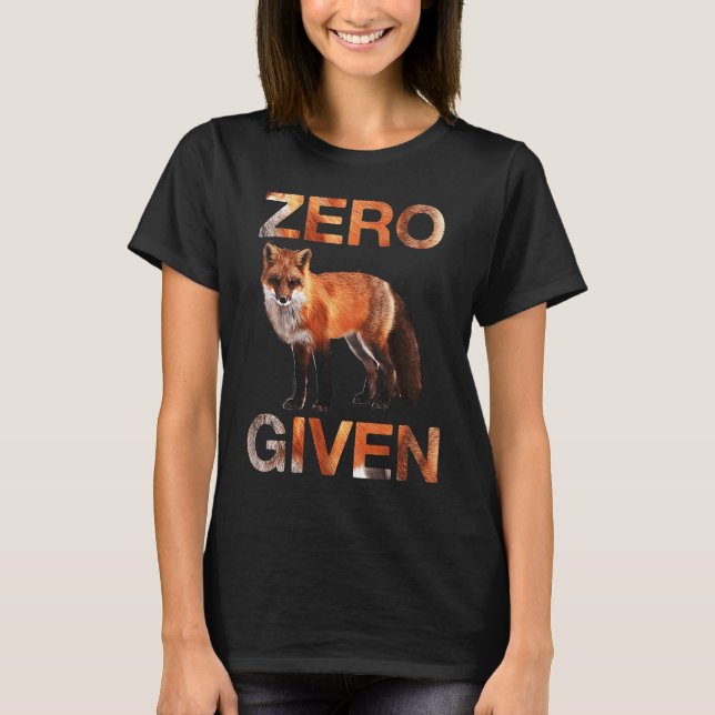 Wordplay Null Fox gegeben T-Shirt (Vorderseite)