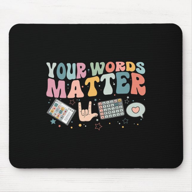 Wordproblem Speech Therapy Language Pathologe Mousepad (Vorne)