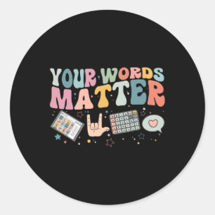 Wordproblem Speech Therapy Language Pathologe Runder Aufkleber