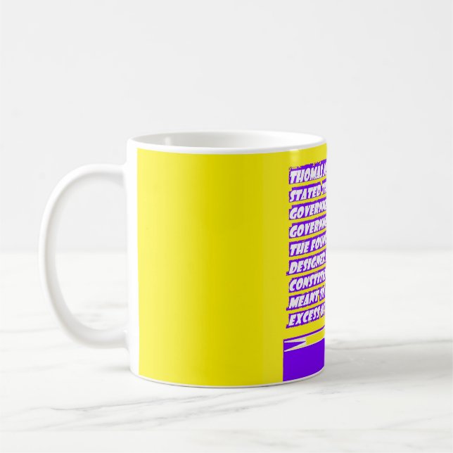 Words-Grafik über AMERICA Kaffeetasse (Links)