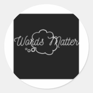 Words-Shirt Runder Aufkleber
