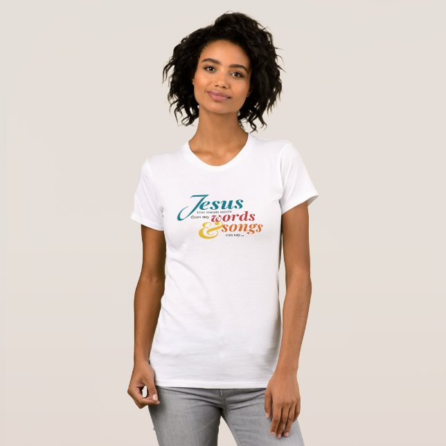 Words und Songs T - Shirt Jen Hawley (Vorne ganz)