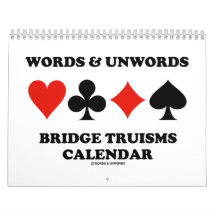 Words & Unwords Bridge Truisms Kalender