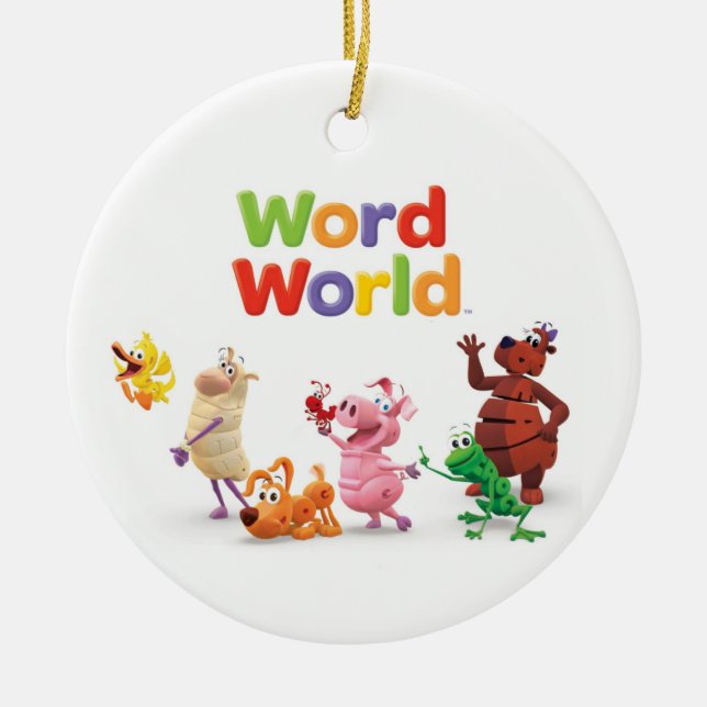 WordWorld-Ornament Keramik Ornament (Vorne)