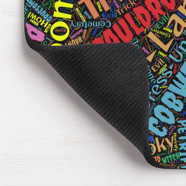 Wordy Halloween Mousepad (Ecke)