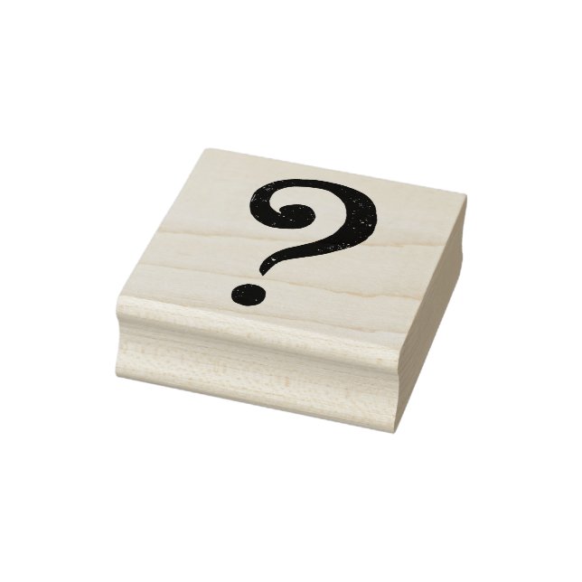 Worin Textured Question Mark Gummistempel (Stempel)