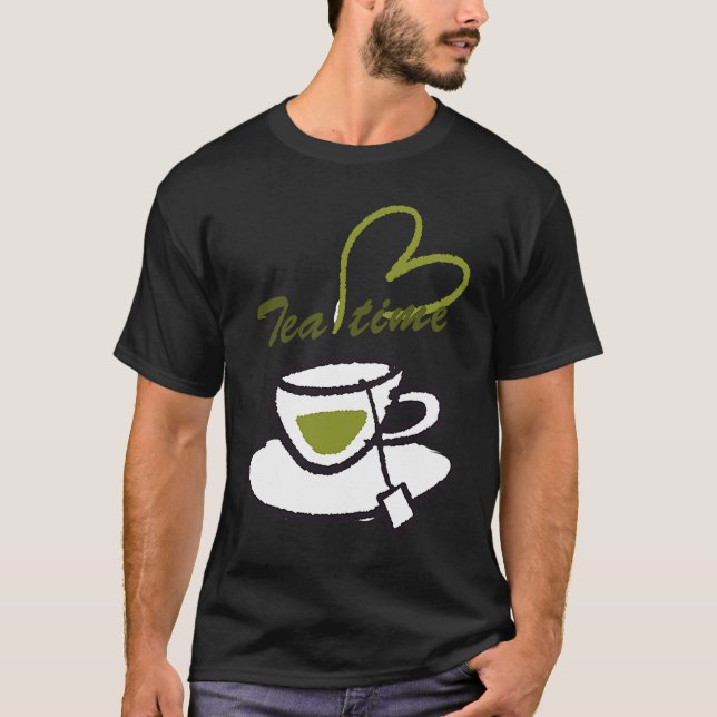 Work and life balance Love Tea time Fun   2 T-Shirt (Vorderseite)