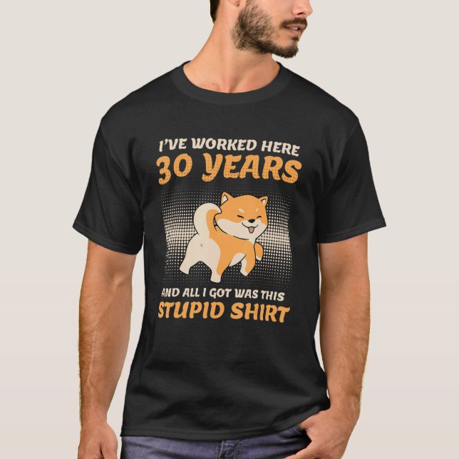 Work Anniversary 30 Years Service Anniversary T-Shirt (Vorderseite)