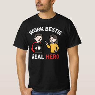 Work Bestie Echter Held  Lustiges Büro Freundschaf T-Shirt