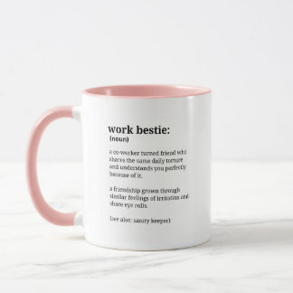 Work Bestie Funny Coworker Coffee Tasse