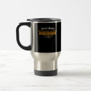 Work Bestie Funny Coworker Quote Classic Reisebecher