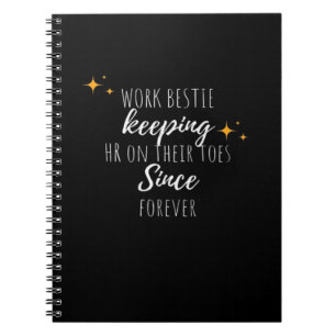 Work Bestie Funny Work Office Coworker Classic Notizblock