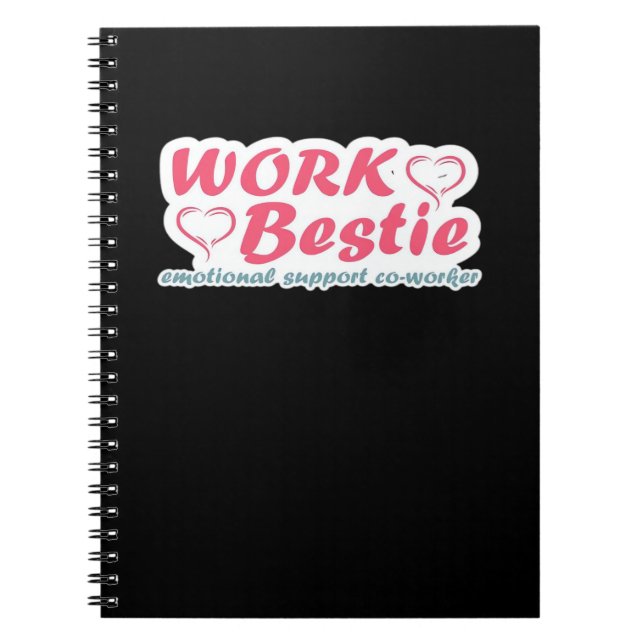 Work Bestie Geschenke Zitat Emotional Help Co-Work Notizblock (Vorderseite)